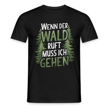 Wald Holzfäller Waldarbeiter Waldliebhaber Förster - Männer T-Shirt - Schwarz - Vorne - AI Model Male 178 light (178cm)