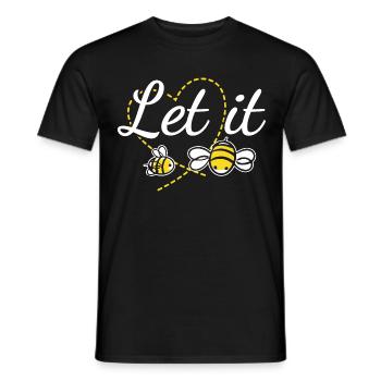 Laissez-le abeille - insecte abeille cadeau mignon - T-shirt homme - noir - Devant - AI Model Male 178 light (178cm)