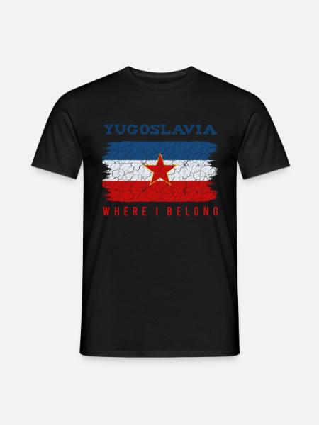 Yugoslavia - Men's T-Shirt - black