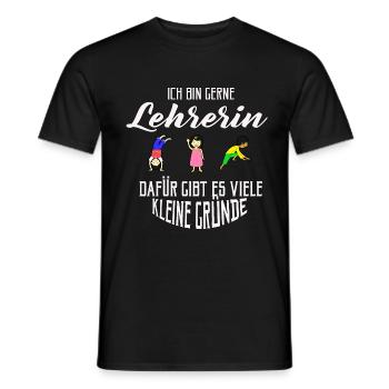 Gift TEACHER teacher, elementary school teacher - Men's T-Shirt - black - Front - AI Model Male 178 light (178cm)