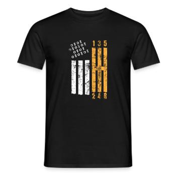 Circuit des ateliers de mécanique automobile en Amérique - T-shirt homme - noir - Devant - AI Model Male 178 light (178cm)