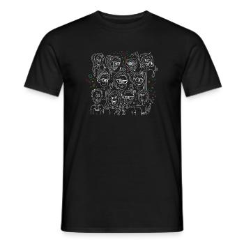 Alles gut-weiß bunt - Männer T-Shirt - Schwarz - Vorne - AI Model Male 178 light (178cm)