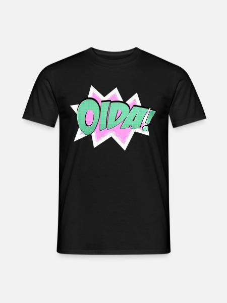 Oida - Männer T-Shirt - Schwarz