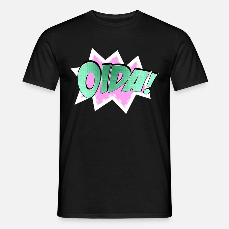 Oida - Männer T-Shirt - Schwarz