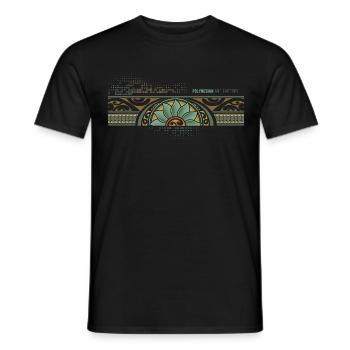 Polynesia Floral - Men's T-Shirt - black - Front - AI Model Male 178 light (178cm)