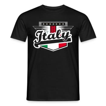 Italy Football Footballer Gift Idea - Men's T-Shirt - black - Front - AI Model Male 178 light (178cm)
