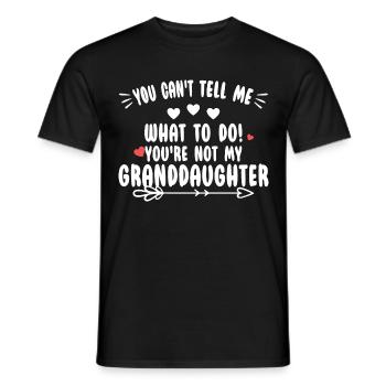 Du bist nicht meine Enkelin - Männer T-Shirt - Schwarz - Vorne - AI Model Male 178 light (178cm)