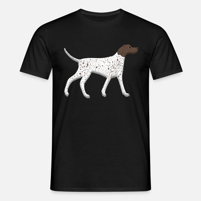 Pointer rennt - Männer T-Shirt - Schwarz