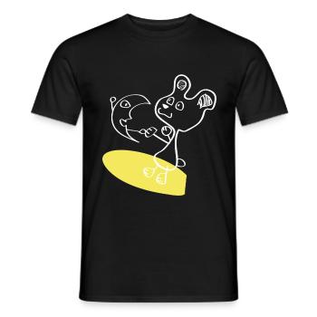 Dancing in the Moonlight - Männer T-Shirt - Schwarz - Vorne - AI Model Male 178 light (178cm)