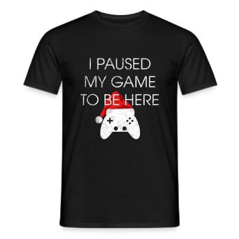 Weihnachten Gaming - Männer T-Shirt - Schwarz - Vorne - AI Model Male 178 light (178cm)