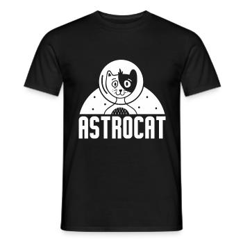 Chat Chaton Pet Astronaut Cadeau - T-shirt homme - noir - Devant - AI Model Male 178 light (178cm)