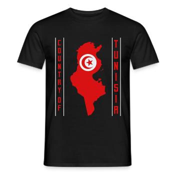 Tunesien - Männer T-Shirt - Schwarz - Vorne - AI Model Male 178 light (178cm)