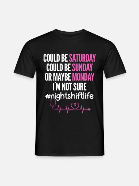 Infirmière de nuit - T-shirt homme - noir