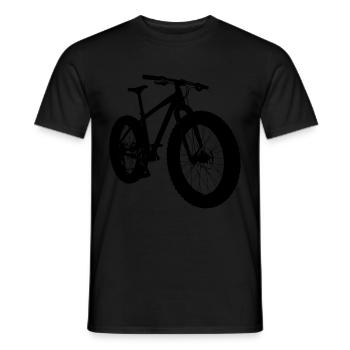 Cool fatbike - Men's T-Shirt - black - Front - AI Model Male 178 light (178cm)