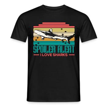 Requin Prédateur Idée cadeau - T-shirt homme - noir - Devant - AI Model Male 178 light (178cm)