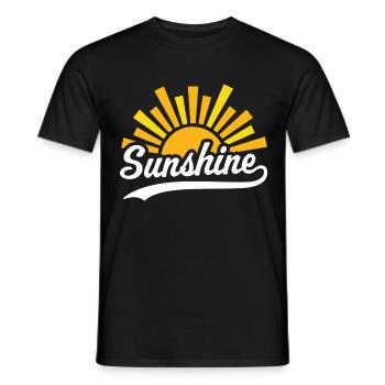 Sonnenschein - Männer T-Shirt - Schwarz - Vorne - AI Model Male 178 light (178cm)