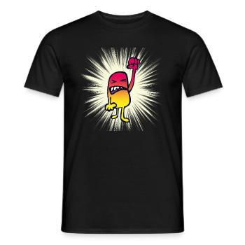Anger boy - Men's T-Shirt - black - Front - AI Model Male 178 light (178cm)