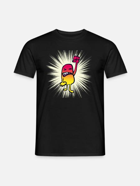 Anger boy - Men's T-Shirt - black