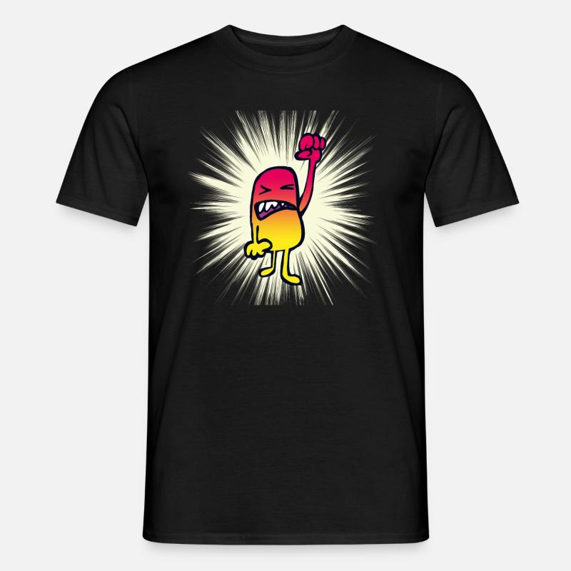 Wut-Boy - Männer T-Shirt - Schwarz