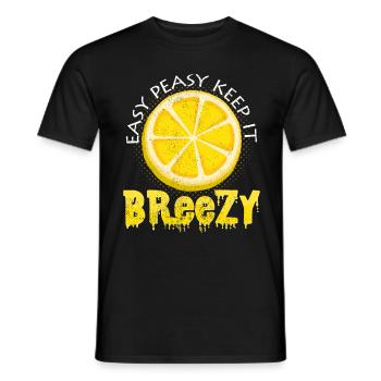 Fruchtige Zitrone Lustige Sprüche Cool Geschenk - Männer T-Shirt - Schwarz - Vorne - AI Model Male 178 light (178cm)