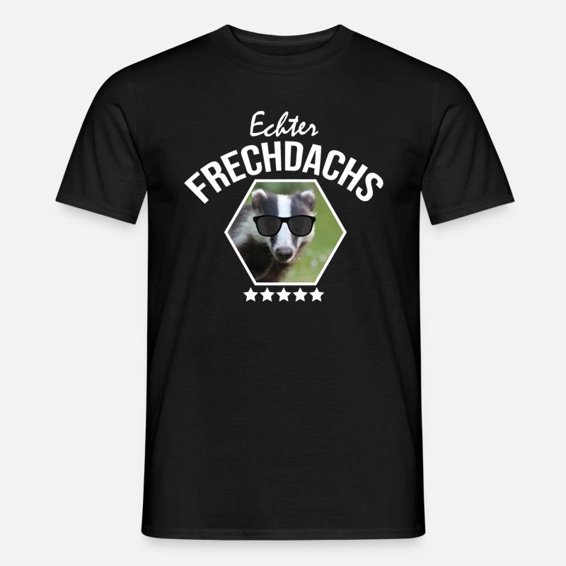 Ein echter Frechdachs! - Männer T-Shirt - Schwarz