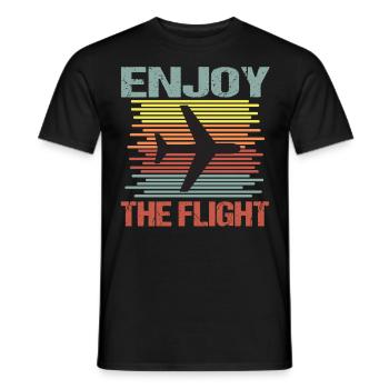 Airplane Fly Vacation - T-shirt homme - noir - Devant - AI Model Male 178 light (178cm)