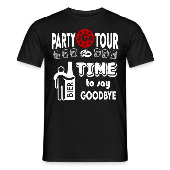 Jga Hochzeit Time to say Goodbye Bier Alkohol - Männer T-Shirt - Schwarz - Vorne - AI Model Male 178 light (178cm)