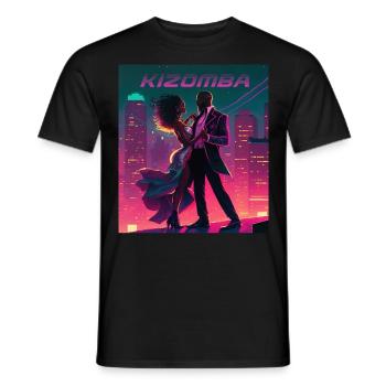 kizomba Night Dance - T-shirt homme - noir - Devant - AI Model Male 178 light (178cm)