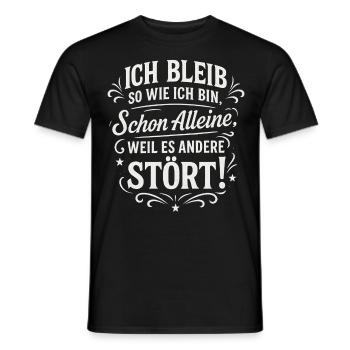 Funny Sarcastic Ironic Sayings - Men's T-Shirt - black - Front - AI Model Male 178 light (178cm)