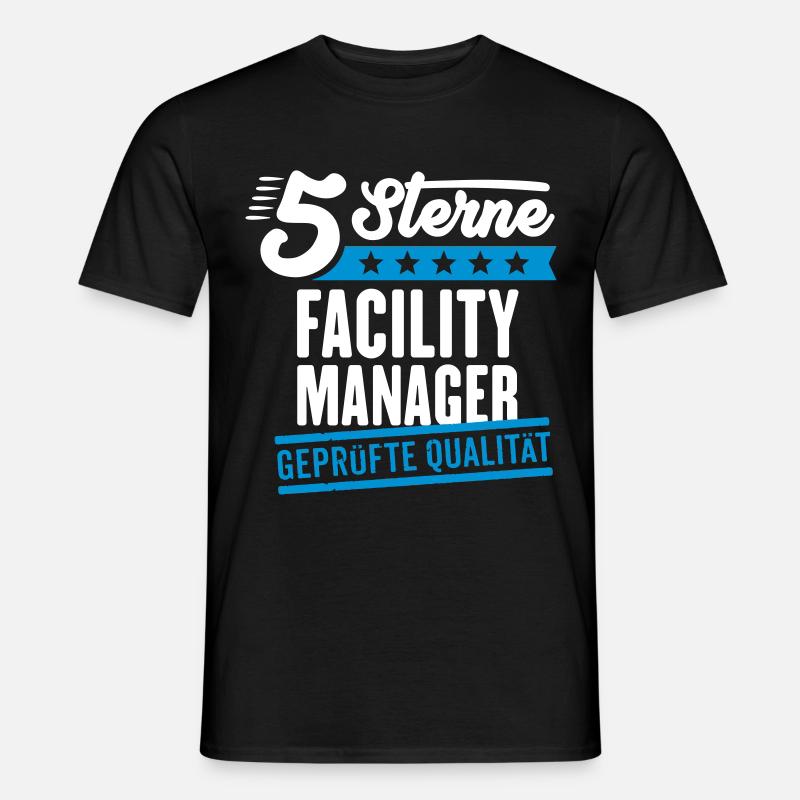 5Sterne Facility Manager - Männer T-Shirt - Schwarz