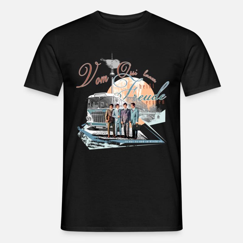 ikarus bus ddr ossi ost - Männer T-Shirt - Schwarz