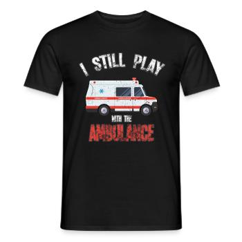 ambulance - T-shirt homme - noir - Devant - AI Model Male 178 light (178cm)