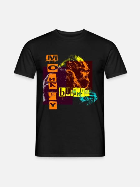monkey business - Men's T-Shirt - black