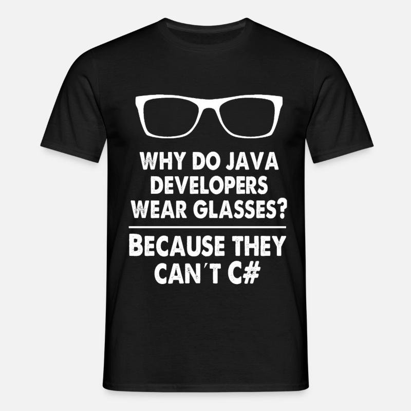 Développeur Java - T-shirt Homme - noir