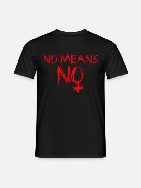 no_means_no_022016 - Männer T-Shirt - Schwarz