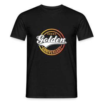 Goldhochzeit Geschenkidee - Männer T-Shirt - Schwarz - Vorne - AI Model Male 178 light (178cm)