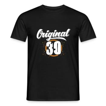 Le vrai 30! 30e anniversaire - T-shirt homme - noir - Devant - AI Model Male 178 light (178cm)