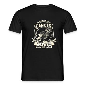 Survivant du cancer! - T-shirt homme - noir - Devant - AI Model Male 178 light (178cm)