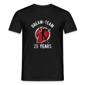 25 years of dream team - Men's T-Shirt - black - Front - AI Model Male 178 light (178cm)