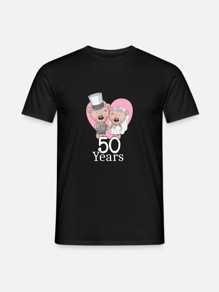 Mariage d’or - T-shirt homme - noir