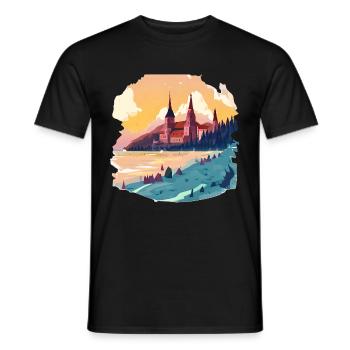 Germany is a country of abundant and diverse - Men's T-Shirt - black - Front - AI Model Male 178 light (178cm)