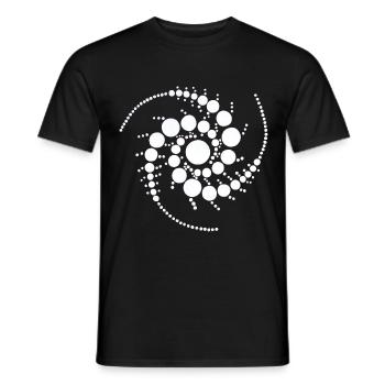 Crop circle ou cercle de culture du 29/07/1996 - T-shirt homme - noir - Devant - AI Model Male 178 light (178cm)