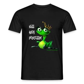 Froschkönig - Männer T-Shirt - Schwarz - Vorne - AI Model Male 178 light (178cm)