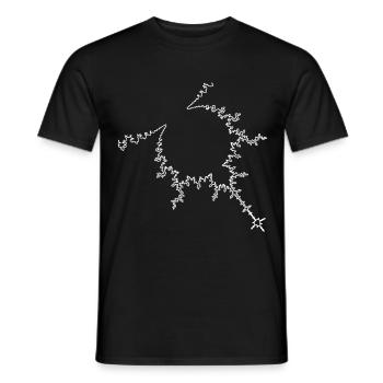 Mandelbrot Fractal - Männer T-Shirt - Schwarz - Vorne - AI Model Male 178 light (178cm)