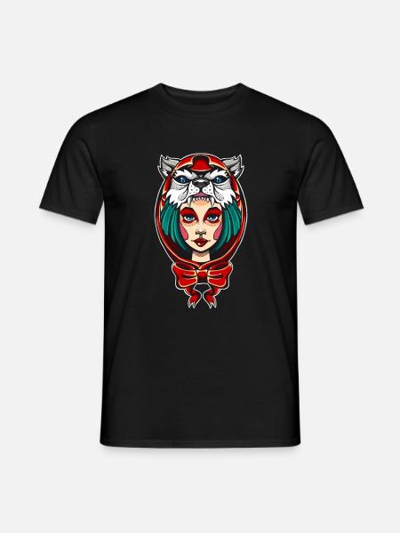 Chaperon rouge loup - T-shirt homme - noir