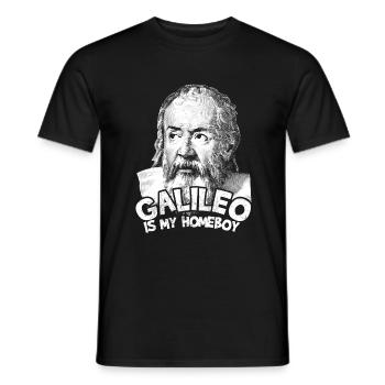 galileo is my homeboy - Männer T-Shirt - Schwarz - Vorne - AI Model Male 178 light (178cm)