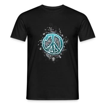 Peace de - Männer T-Shirt - Schwarz - Vorne - AI Model Male 178 light (178cm)