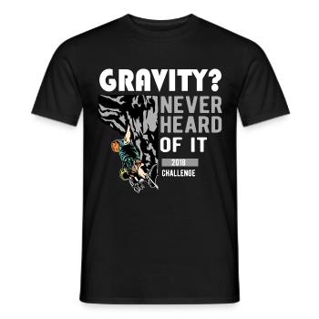 Rock Climbing Bergsteigen Klettern - Männer T-Shirt - Schwarz - Vorne - AI Model Male 178 light (178cm)