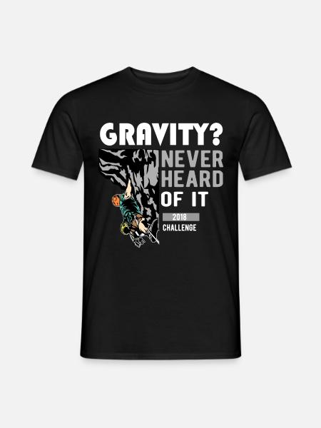 Rock Climbing Mountaineering Climbing - Men's T-Shirt - black