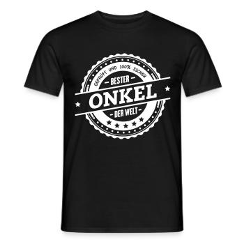 Bester Onkel - Männer T-Shirt - Schwarz - Vorne - AI Model Male 178 light (178cm)